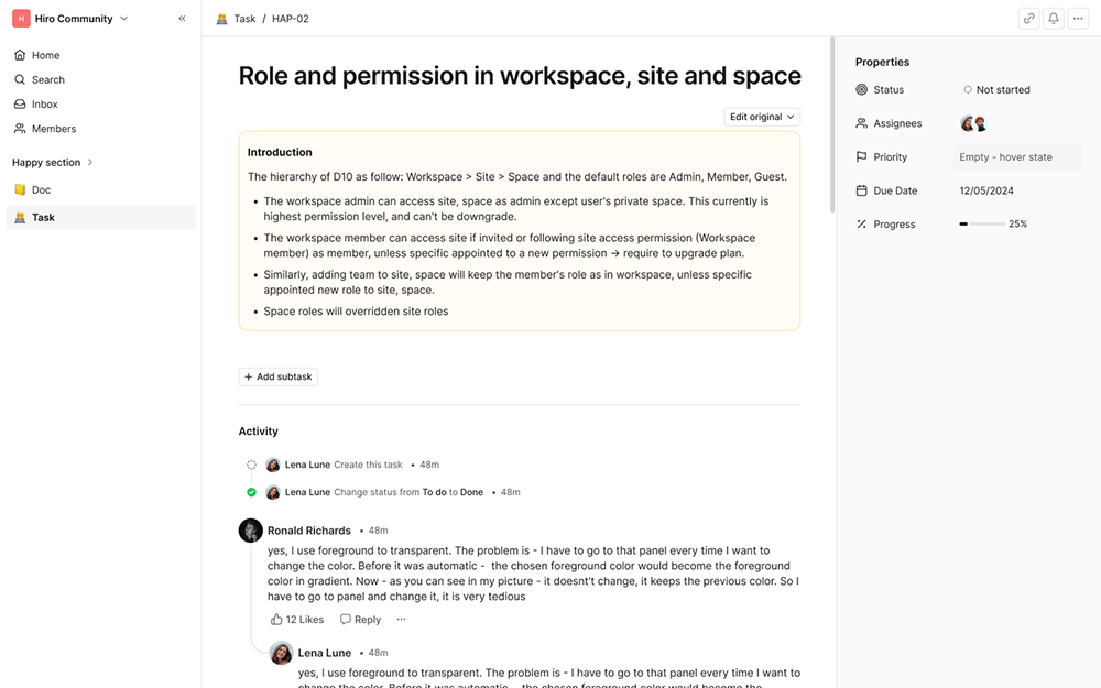 D10 editor with the block menu open on Copy block link